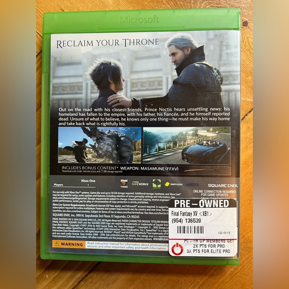 Final Fantasy XV XBOX ONE - Picture 3 of 3